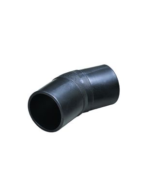 PE SDR11 SDR17 SDR17.6 DN63-DN450 Uiteindefusie 22,5 Graadelleboog
